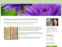 Tablet Screenshot of berkeleyacupuncture.org